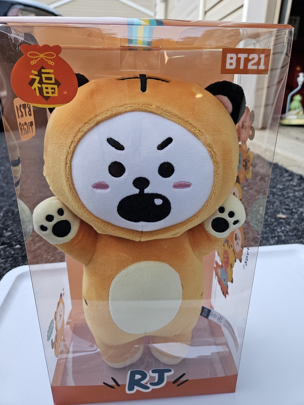 BTS BT21 Tiger RJ Tatton New Year Plush Doll LINE Friends Official 2022